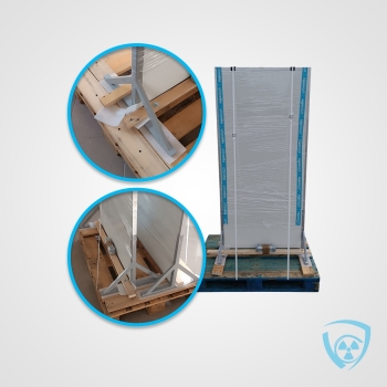 Mobilny Parawan Ochronny RTG 2,0 mm Pb 100×190 cm | Coradika