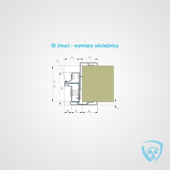 Drzwi RTG Jednoskrzydłowe Ołowiane Na Wymiar | Coradika