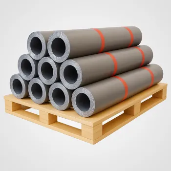 Rolki Blachy ołowianej 2,0 mm Pb ułożone na palecie
