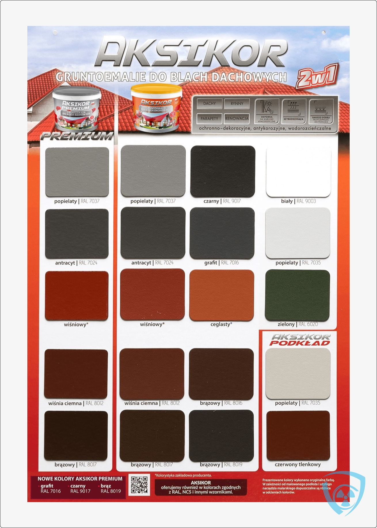 Kolory farb do blachy ołowianej