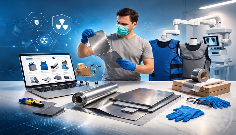 Folia i blacha ołowiana – sklep ochrony RTG | Coradika Materiały ołowiane do ochrony radiologicznej w sklepie Coradika