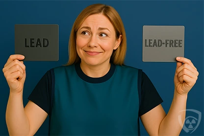 Comparison of X-ray protective aprons – lead vs. lead-free.