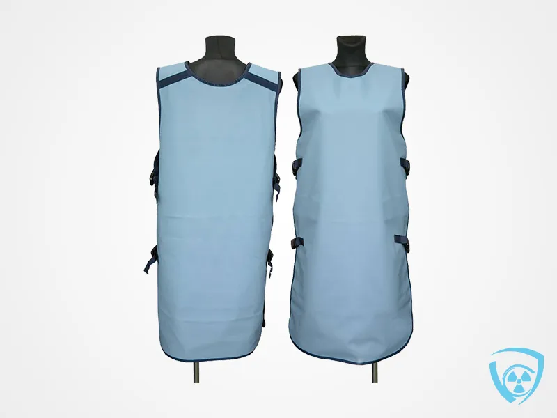 Double-Sided x-ray apron (DO) Poncho - (K-02 Light Blue)