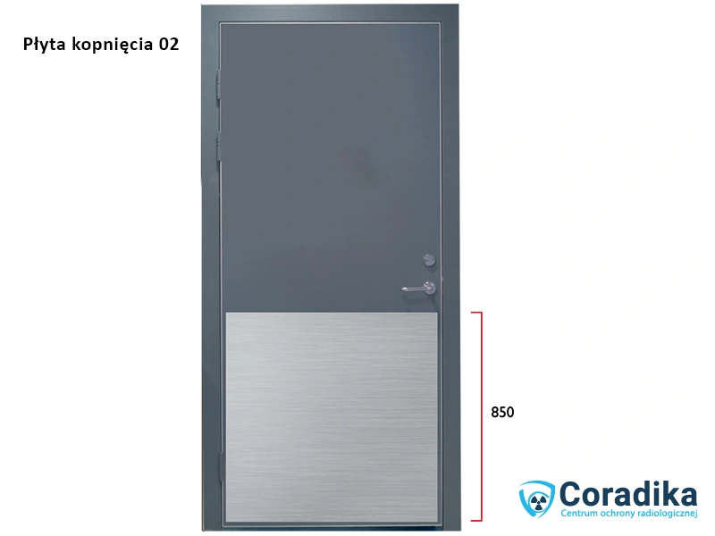 Drzwi medyczne - płyta kopnięcia 02