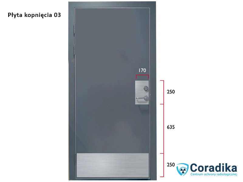 Drzwi medyczne - płyta kopnięcia 03