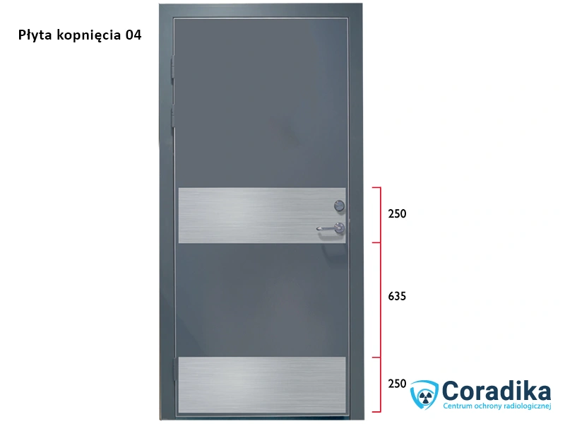 Drzwi medyczne - płyta kopnięcia 04