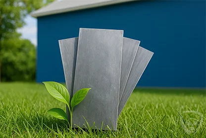 Ecological aspects of lead sheets and foils.