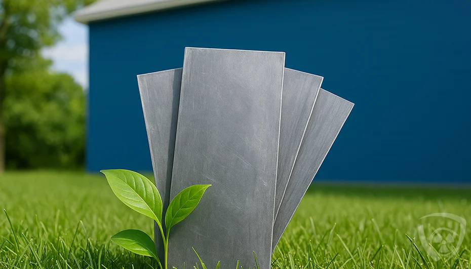 Ecological aspects of lead sheets and foils.