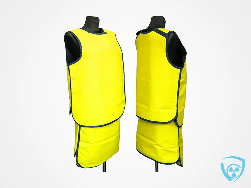 Dwustronny fartuch RTG (DG) Garsonka - (K-06 Żółty)