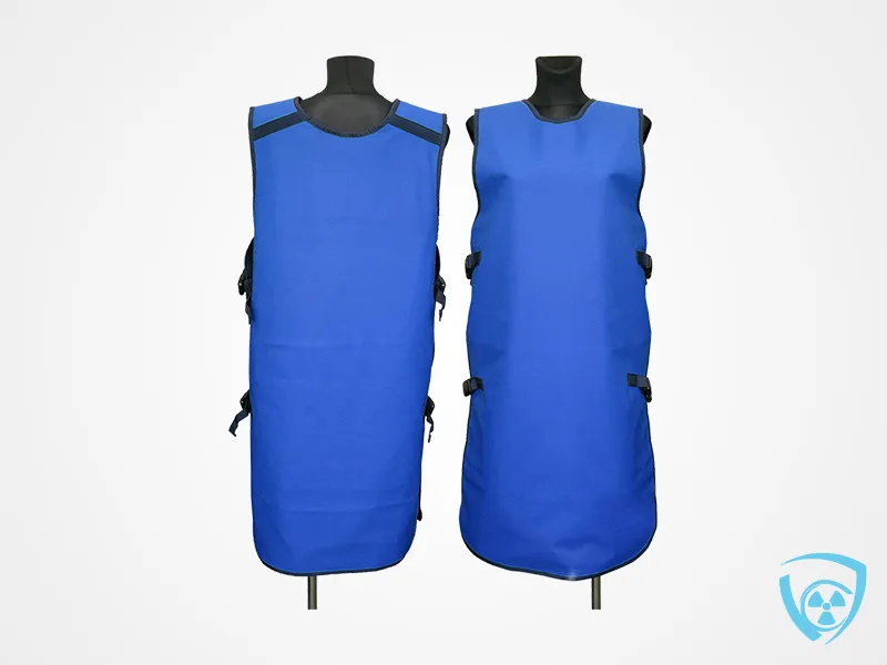 Dwustronny fartuch RTG (DO) Poncho - (k-01 Niebieski)