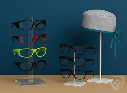Coradika x-ray head and eye protection
