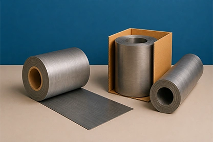 Lead foil for acoustic insulation and radiation protection.
