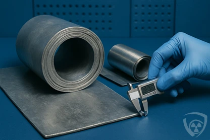 Measurement of lead sheet thickness according to EN 12588 in industrial conditions – Coradika