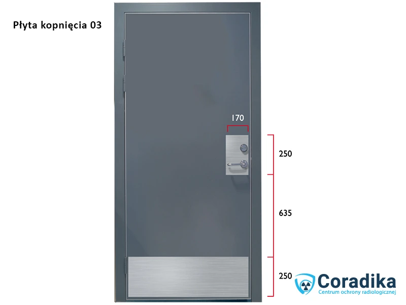 Medical doors - kick plate 03