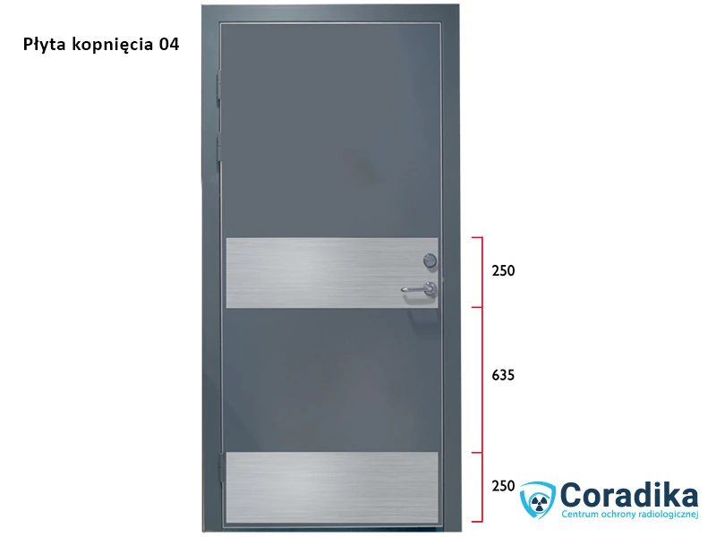 Medical doors - kick plate 04