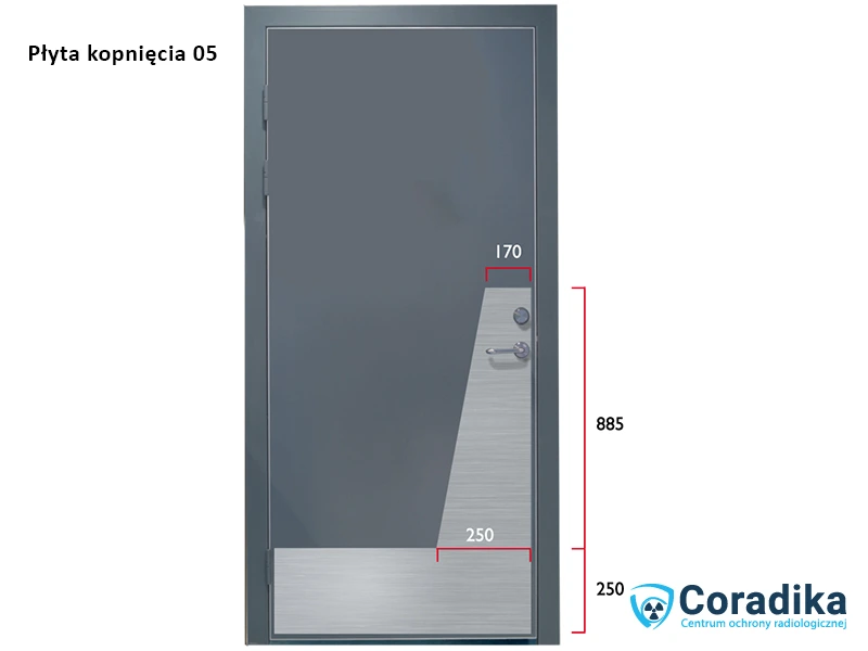 Medical doors - kick plate 05