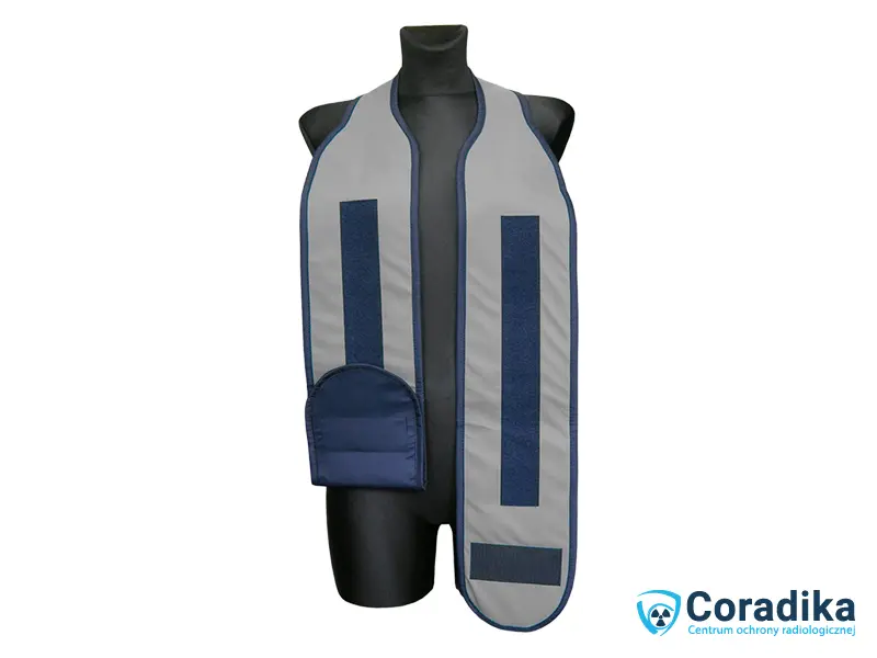 Ochrona RTG kręgosłupa typu (AK) Coradika – dostępna w 9 kolorach – (k-05 Siwy)
