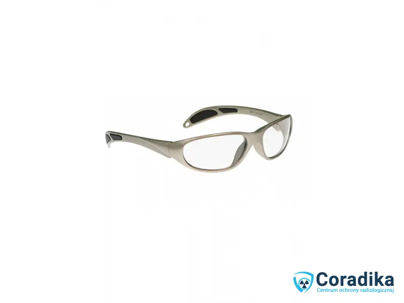 Okulary RTG typu Neon (ON) – ochrona oczu przed promieniowaniem rentgenowskim Coradika – kolor beżowy metaliczny