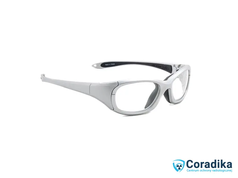 Okulary RTG typu Maxi (OX) – profesjonalna ochrona oczu przed promieniowaniem rentgenowskim Coradika – kolor jasno szary