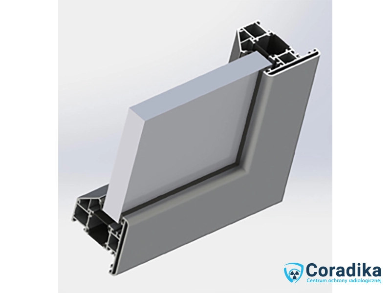 Radiological X-Ray window - window frame construction