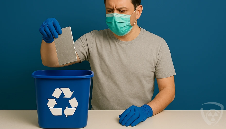 Eco-friendly management of lead sheets and foil in an industrial environment.