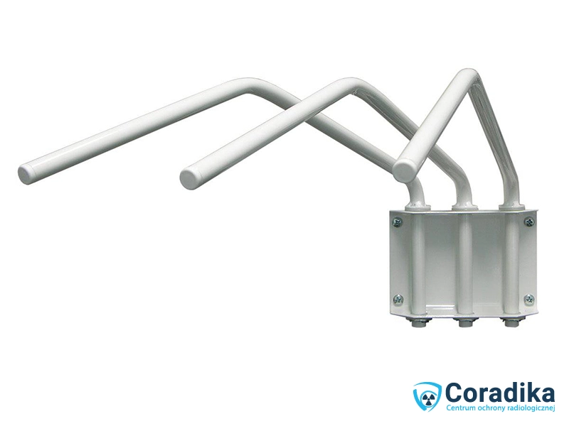 Triple hanger (WT) with three arms, designed for storing X-ray protective clothing - Coradika