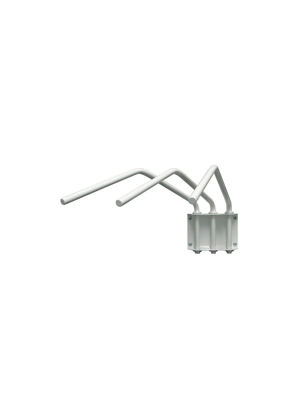 Triple X-ray hanger (WT) with three arms, ideal for storing protective clothing.