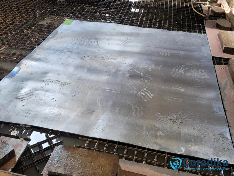 Cut lead sheets – waterjet cutting - Coradika