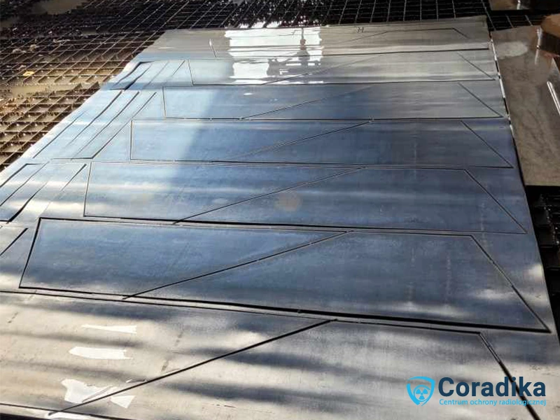 Cut lead sheets – waterjet cutting - Coradika