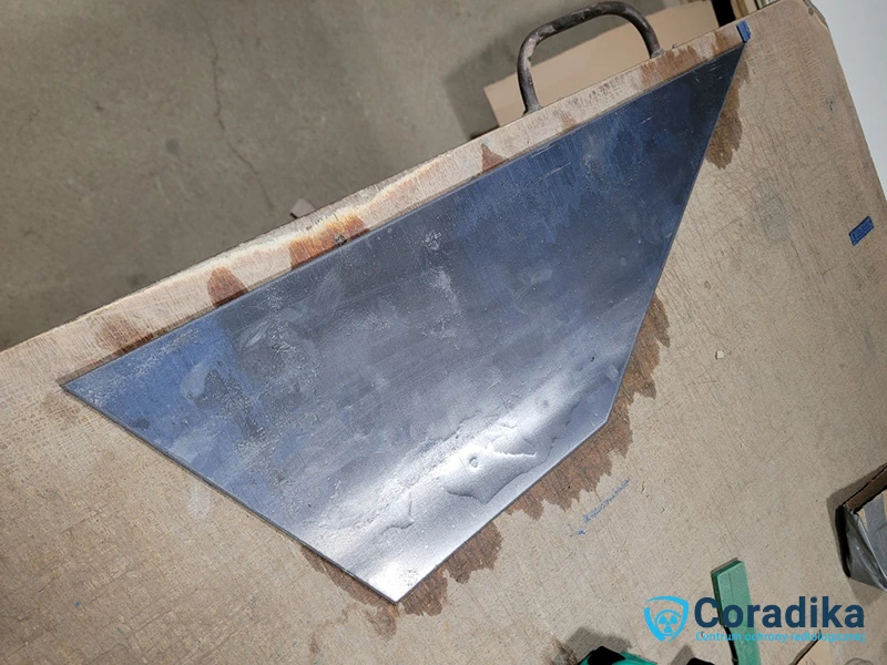 Cut lead sheets – waterjet cutting - Coradika
