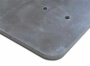 Precision waterjet cutting of lead components.