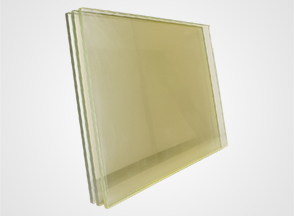 Lead glass for radiation shielding applications.