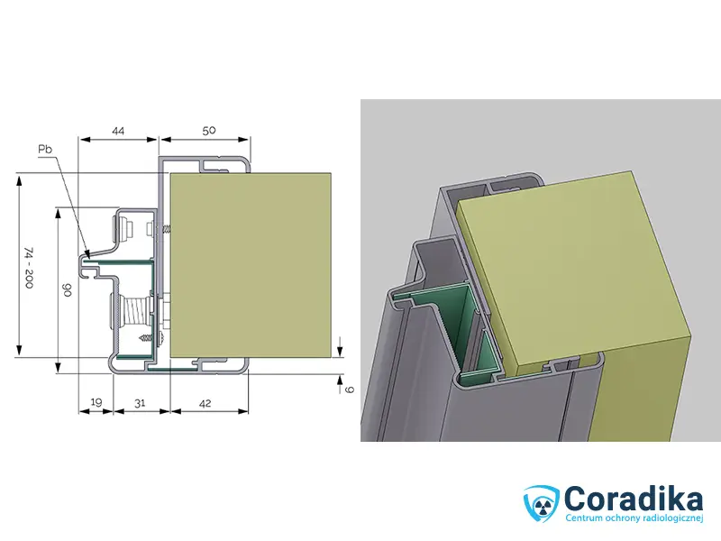 X-ray doors - frame construction